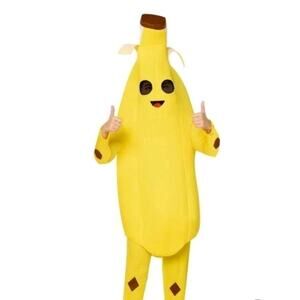 Fortnite Peely The Banana Halloween Kids Costume Youth Size L 10-12 Cosplay